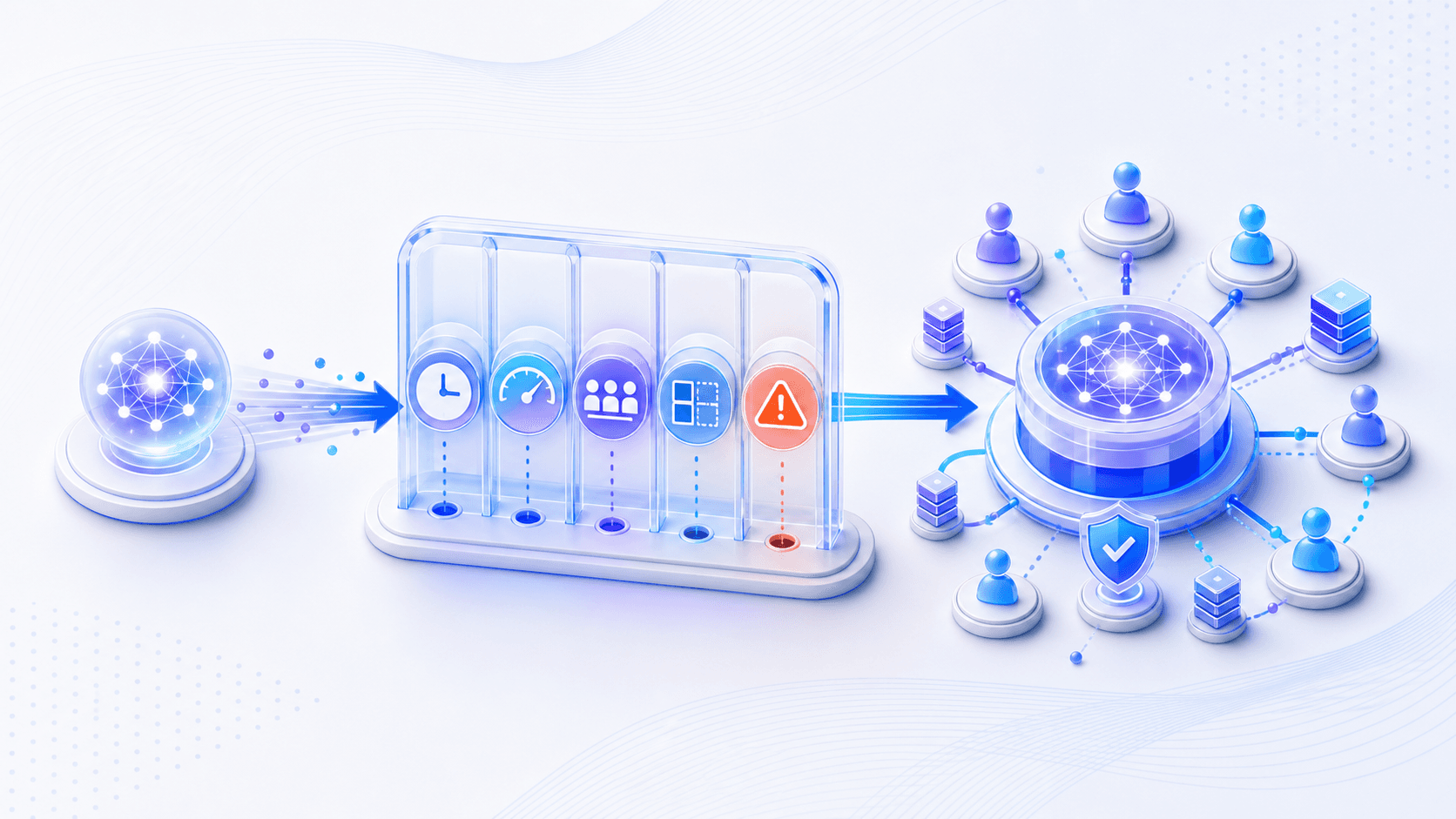 A single model answer and a scalable online service are separated by latency, cost, concurrency, context, and failure-handling bottlenecks