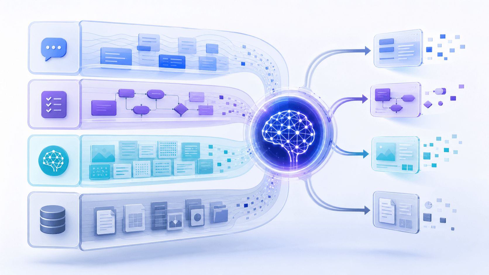 An agent manages short-term context, long-term memory, task state, and external records as separate layers